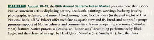 Santa Fean magazine article