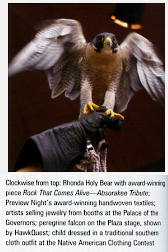 Santa Fean magazine piture of falcon