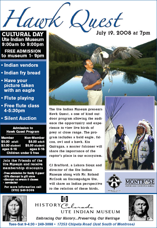 Ute Indian Museum Cultural Day flyer